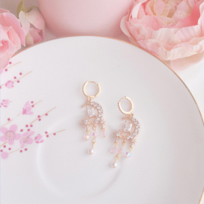 The Moonlit Drop Earrings