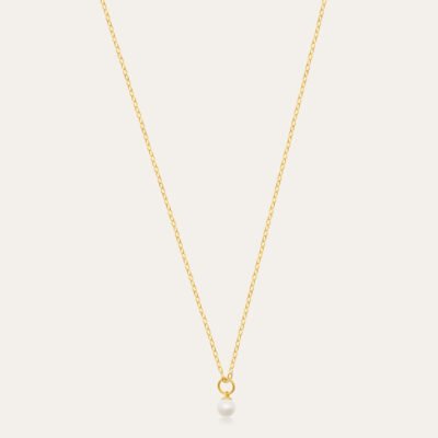 Pearl Necklace & Stud Earrings